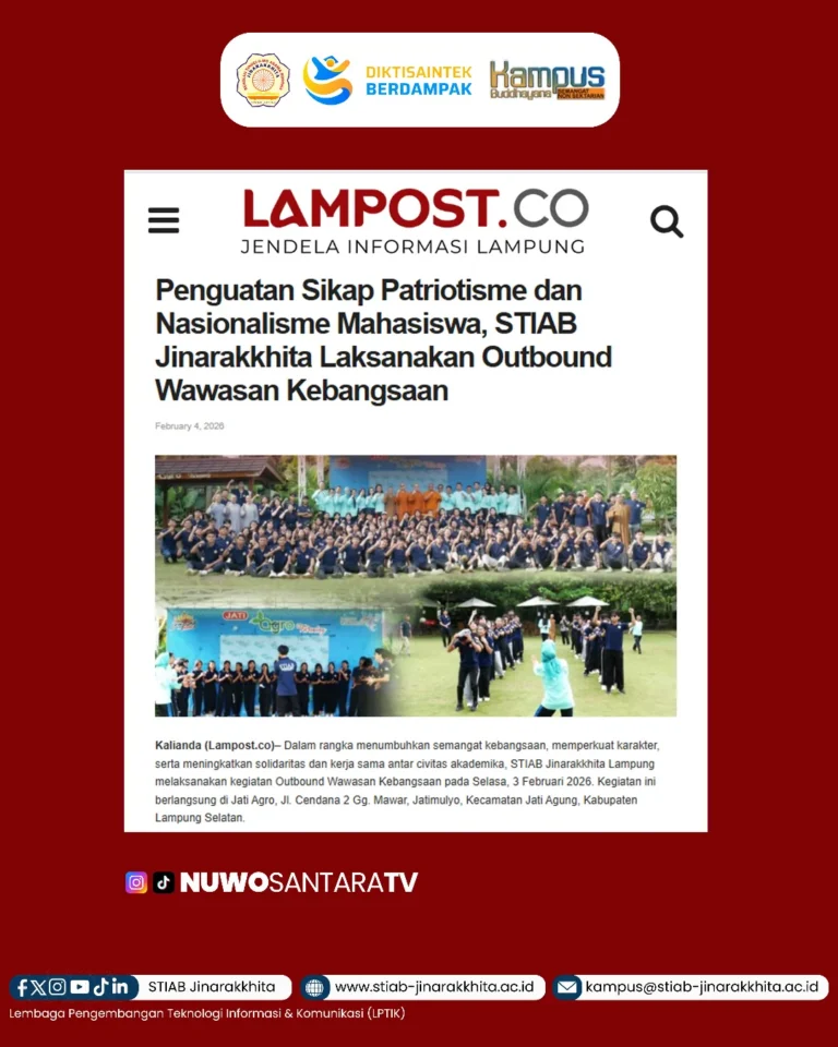 STIAB Jinarakkhita Lampung terus berkomitmen melahirkan lulusan yang cerdas secara intelektual